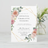 エレガンテボホパステルブライダルシャワー 招待状 (スタンド正面)