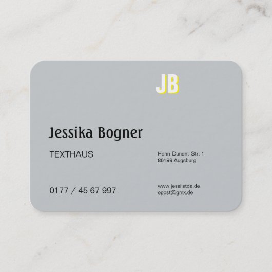 エレガンテモノグラムヴィスティテンカルテン 名刺 (正面)