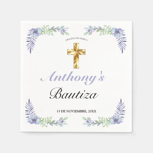 エレガンテラバンダクルスデオロバウティゾベベ スタンダードカクテルナプキン (正面)