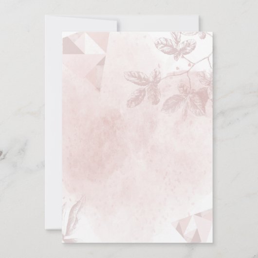 エレガンテローザオロサフローラエスパニョールフラセオロジア 招待状 (裏面)