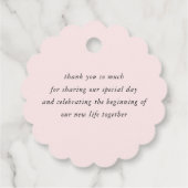 エレガントありがとうござ結婚う フェイバータグ (裏面)