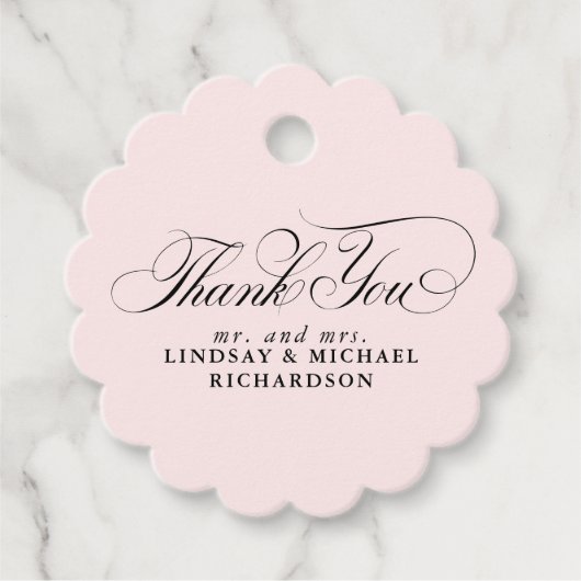 エレガントありがとうござ結婚う フェイバータグ (正面)