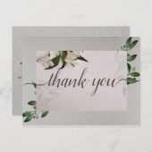 エレガントありがとうはがき ポストカード (正面/裏面)