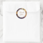 エレガントありがとうクラシックどきステッカー ラウンドシール (バッグ)