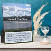 エレガントありがとうパパ箴言4 Landscape フォトプラーク (側面)