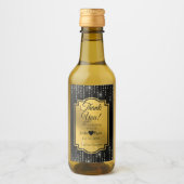 エレガントありがとうミニワインボトルラベル ワインラベル (正面)