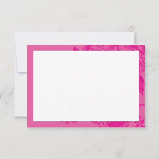 エレガントありがとうモダンバラかわいらしフローラ サンキューカード (裏面)