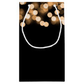 エレガントありがとう結婚の金ゴールドハリウッドGlam スモールペーパーバッグ (裏面)