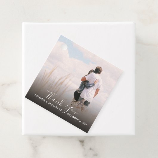 エレガントありがとう結婚式の写真 フェイバータグ (インサイチュ)