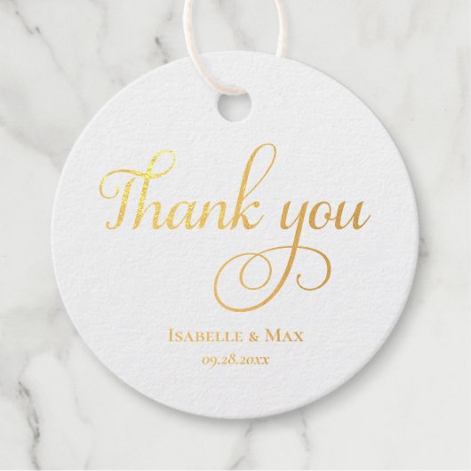 エレガントありが結婚とう フェイバータグ (正面)