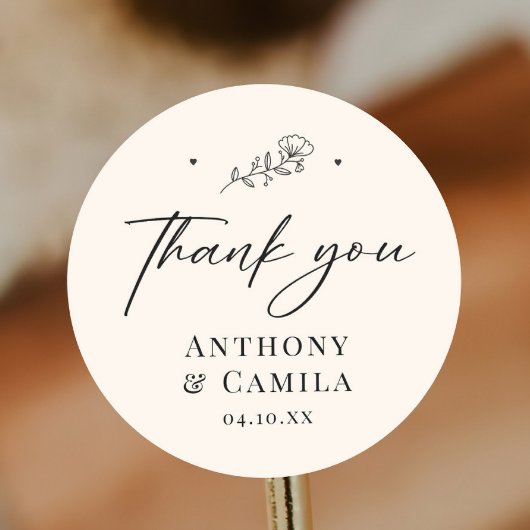 エレガントありが結婚とう ラウンドシール