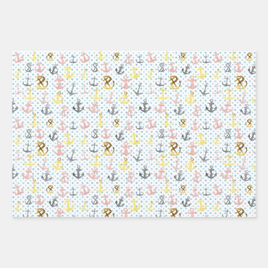 エレガントいかり包装紙シート ラッピングペーパーシート (正面2)