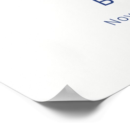 エレガントいかり航海のボーイ赤ちゃんシャワーへようこそ ポスター (角)