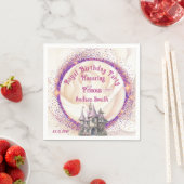 エレガントおとぎ話王室のプリンセス誕生日パーティー スタンダードカクテルナプキン (インサイチュ)