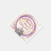 エレガントおとぎ話王室のプリンセス誕生日パーティー スタンダードカクテルナプキン (角)