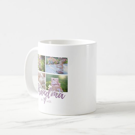 エレガントおばあちゃんパーソナライズされた写真マグカップ コーヒーマグカップ (正面左)