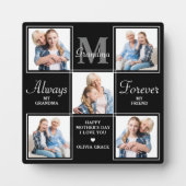 エレガントおばあちゃん5フォトコラージモノグラム詩 フォトプラーク (正面)