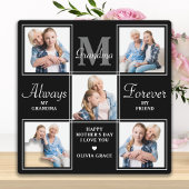 エレガントおばあちゃん5フォトコラージモノグラム詩 フォトプラーク