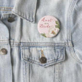 エレガントおばさん赤面ピンクフローラ 缶バッジ (インサイチュ)