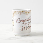 「エレガントおめでとうございます結婚」 コーヒーマグカップ (中央)