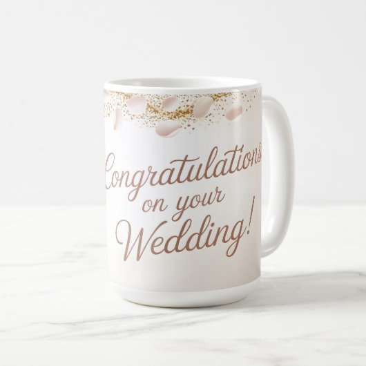 「エレガントおめでとうございます結婚」 コーヒーマグカップ (正面右)