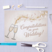 「エレガントおめでとうございます結婚」 薄葉紙 (クラフト)