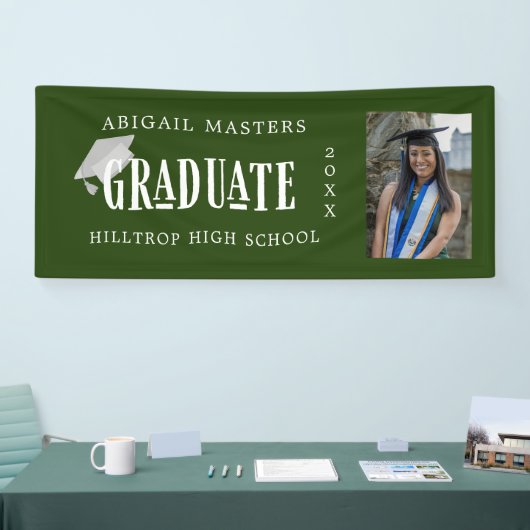 エレガントおめでとう大学院フォトバナー 横断幕 (トレードショー)