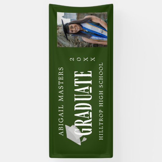 エレガントおめでとう大学院フォトバナー 横断幕 (縦)