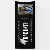 エレガントおめでとう大学院フォトバナー 横断幕 (縦)