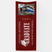 エレガントおめでとう大学院フォトバナー 横断幕 (縦)