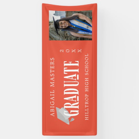 エレガントおめでとう大学院フォトバナー 横断幕 (縦)