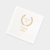 エレガントおめでとう 箔ナプキン (左)