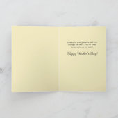 エレガントおもしろいシンプル引用文母の日 カード (内部)