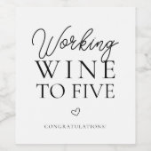 エレガントおもしろい引退用ワインラベル ワインラベル (シングルラベル)