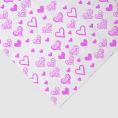 エレガントおもしろい装飾用ピンクハート模様 薄葉紙 (詳細)