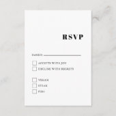 エレガントおよびトレンディーの白黒エンクロージャカード エンクロージャーカード (正面)