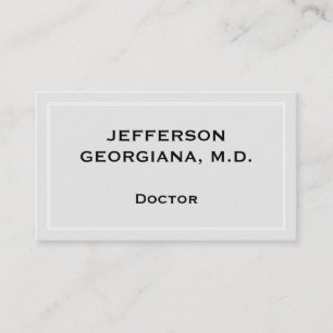 エレガントおよびBasic Doctor Business Card 名刺