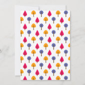 エレガントお洒落カラフル素朴秋の結婚式 セーブザデート (裏面)