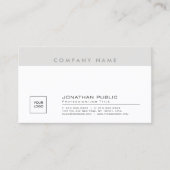 エレガントお洒落クリエイティブ会社のロゴプレーン優美 名刺 (正面)