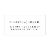 エレガントお洒落スタイリッシュモダン結婚夫婦の セルフインキングスタンプ (デザイン)