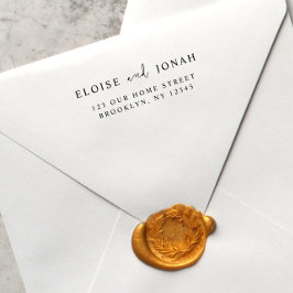 エレガントお洒落スタイリッシュモダン結婚夫婦の セルフインキングスタンプ