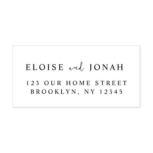 エレガントお洒落スタイリッシュモダン結婚夫婦の ラバースタンプ (インプリント)