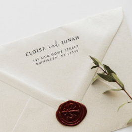 エレガントお洒落スタイリッシュモダン結婚夫婦の ラバースタンプ