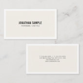 エレガントお洒落デザインゴシックフォントトレンディーモダン 名刺 (正面/裏面)