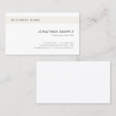エレガントお洒落デザインモダンシックプレーントレンディー 名刺 (正面/裏面)