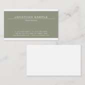 エレガントお洒落デザインモダンプロフェッショナル 名刺 (正面/裏面)