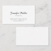 エレガントお洒落デザインモダンプロフェッショナル 名刺 (正面/裏面)