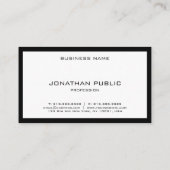 エレガントお洒落デザインモダンプロフェッショナル 名刺 (裏面)