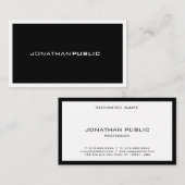 エレガントお洒落デザインモダンプロフェッショナル 名刺 (正面/裏面)