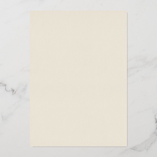 エレガントお洒落バラ金結婚箔 箔招待状 (裏面)